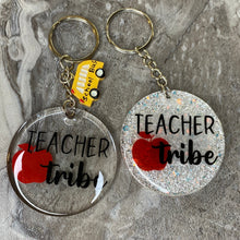 Load image into Gallery viewer, Teacher appreciation keychains Glitter