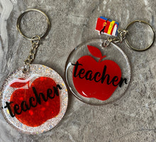 Load image into Gallery viewer, Teacher appreciation keychains Clear