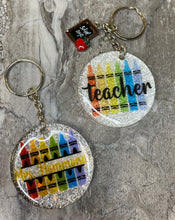 Load image into Gallery viewer, Teacher appreciation keychains Glitter
