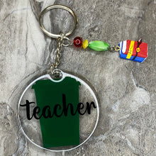 Load image into Gallery viewer, Teacher appreciation keychains Clear