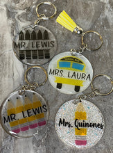 Load image into Gallery viewer, Teacher appreciation keychains Clear