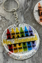 Load image into Gallery viewer, Teacher appreciation keychains Glitter
